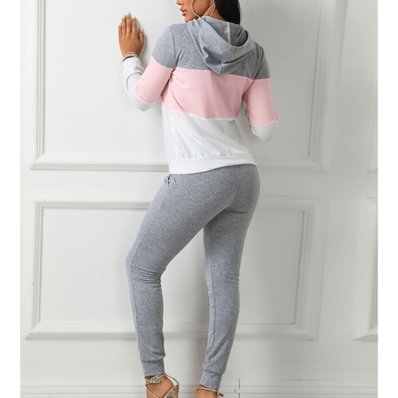 🎉Host Pick🎉 ColorBlock Hooded Top and Pants - Picture 2 of 7